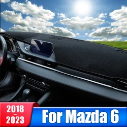 Car Dashboard Sun Shade Cover Mat Non Slip Pad Carpets For Mazda 6 GJ GL Mazda6 Atenza 2018 2019 2020 2021 2022 2023 Accessories