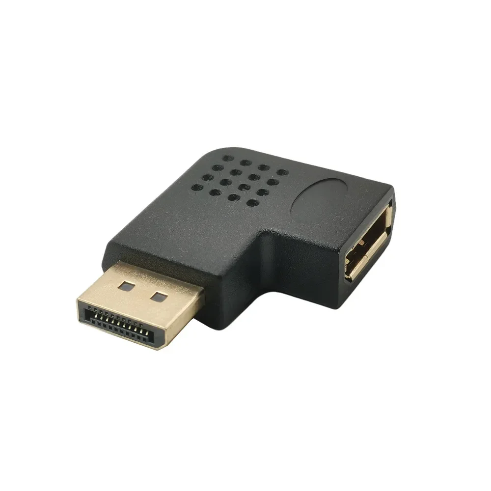 Para cima e para baixo Displayport adaptador, DP ângulo direito, Displayport 1PC, 8K 60Hz, 4 K 144Hz, passar 90 graus, Winkel Displayport