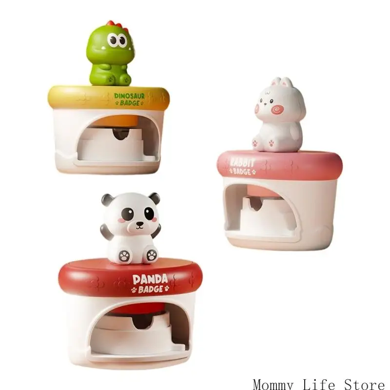 أطفال آلة شارة شارة البلاستيك صانع شادة صانع تعليمية لاستخدام السفر المنزلي