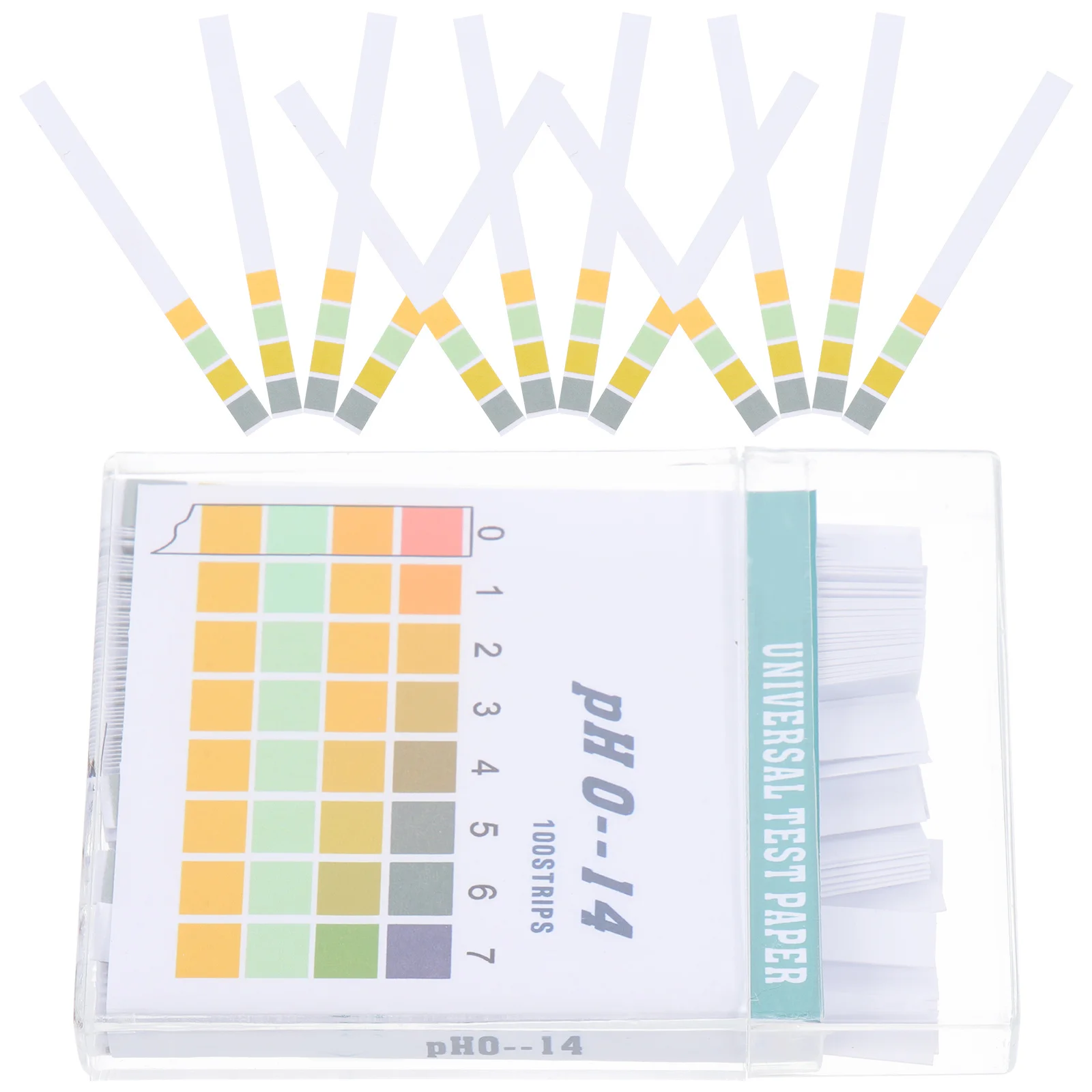 100 قطعة أوراق اختبار القلوية الحمضية 1-14PH متعددة الأغراض ورق اختبار مستوى PH السائل للاستخدام المنزلي الدقيق في الهواء الطلق