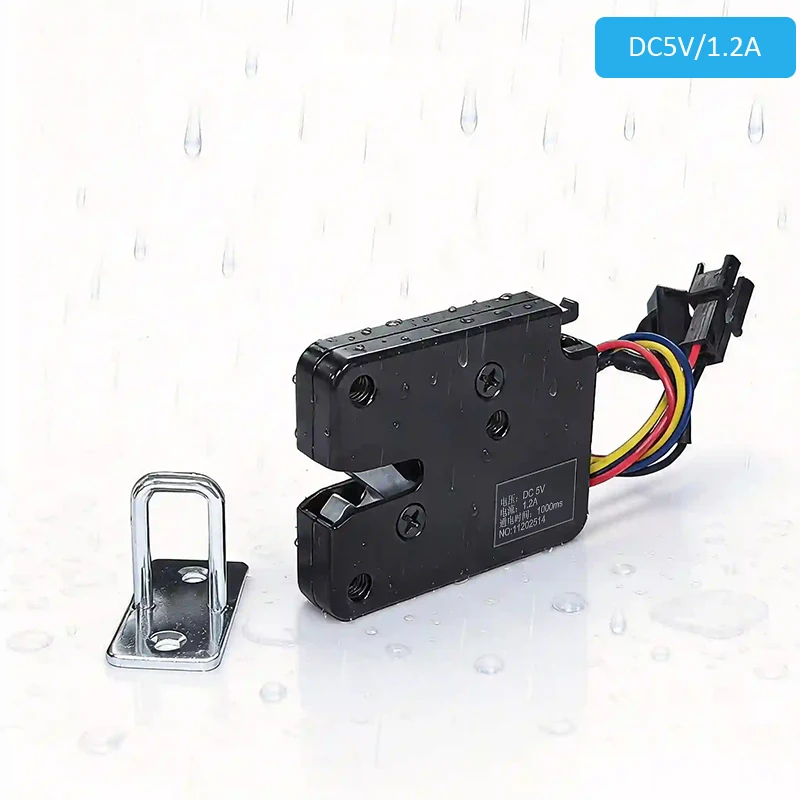 IP65 Wasserdichtes Elektrisches Schloss DC 3V/DC 5V/DC 12V Mini Kleines Solenoid Elektromagnetisches Schrankschloss für Schubladen