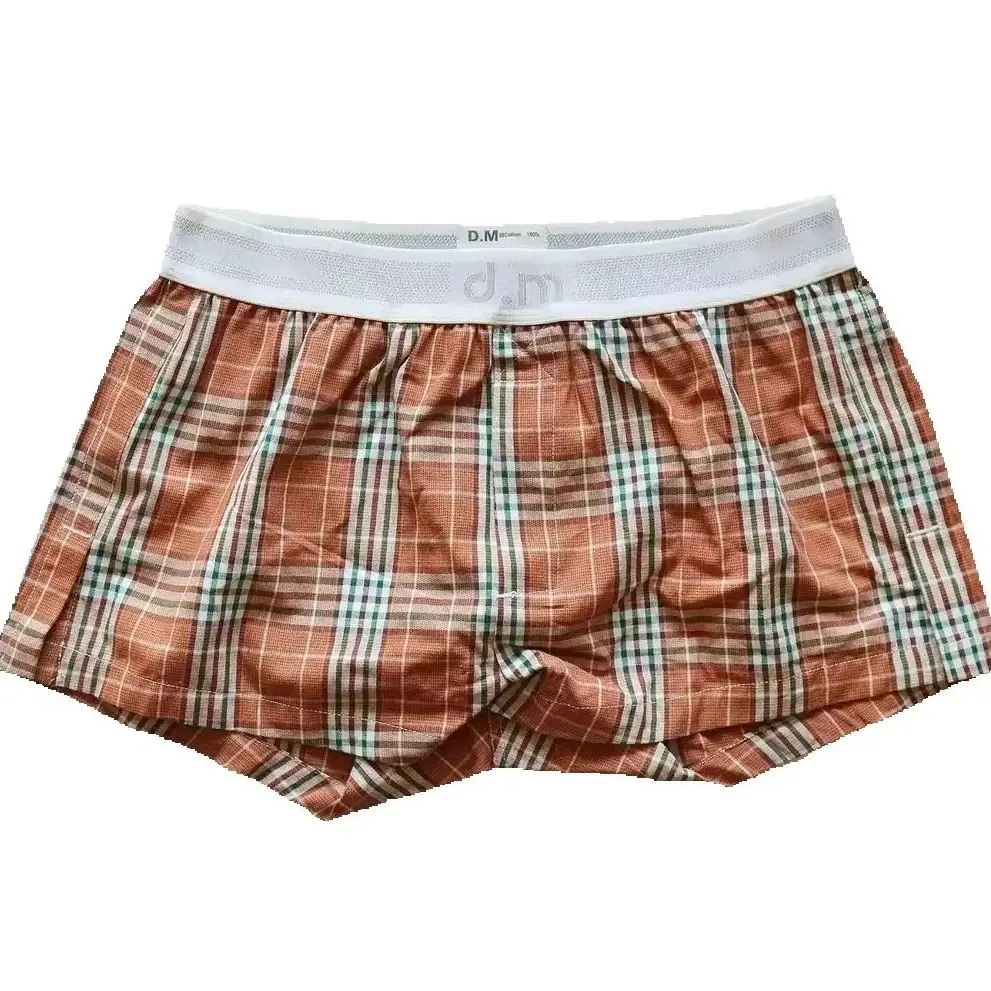 Unique Original Design Funny Striped Green Underwear men Cotton Breathable Boxer Shorts Male Cartoon Underpants
