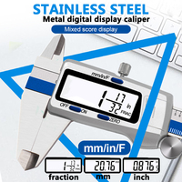 ET52 Stainless Steel Digital Caliper 150mm 6 Inches Measuring Instrument Electronic Digital Display Vernier Caliper Micrometer