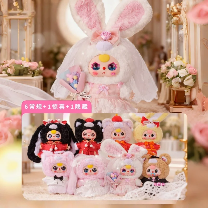 In Stock Original 30cm Baby Three Romantic Wedding 400% Plush Toy Trendy Blind Box Valentine'S Day Gift For Boyfriend Girlfriend