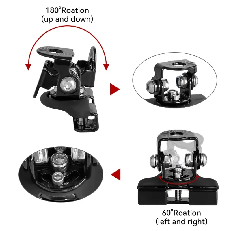 Universal Stainless Steel Hood Pillar Clamp Mount Bracket For Off Road LED Work Light Bar Car Roof Spot Pod Light 2Pcs Set