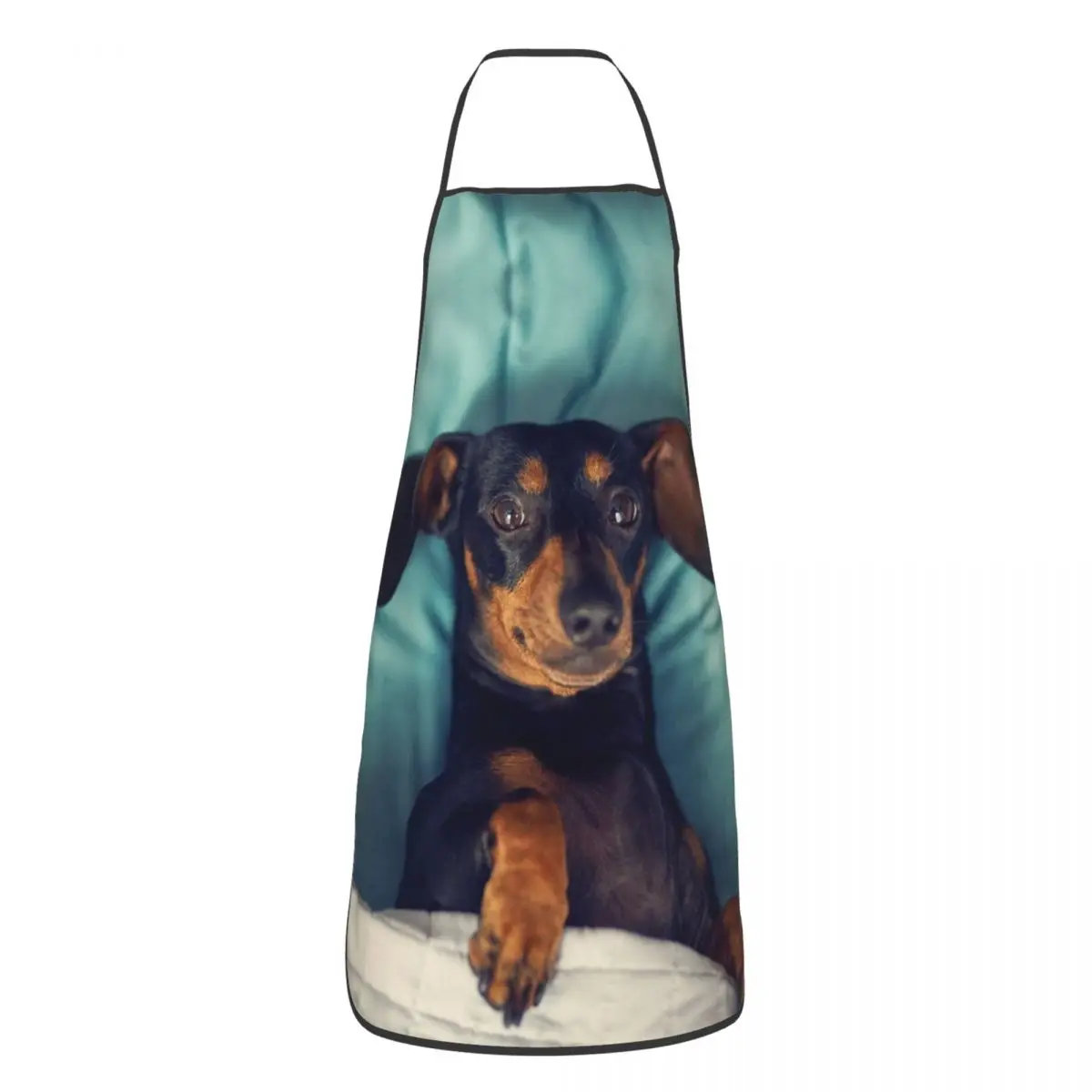 Custom Unisex Dachshund Kitchen Chef Cooking Baking Apron Women Men Badger Sausage the Wiener Dog Tablier Cuisine for Gardening