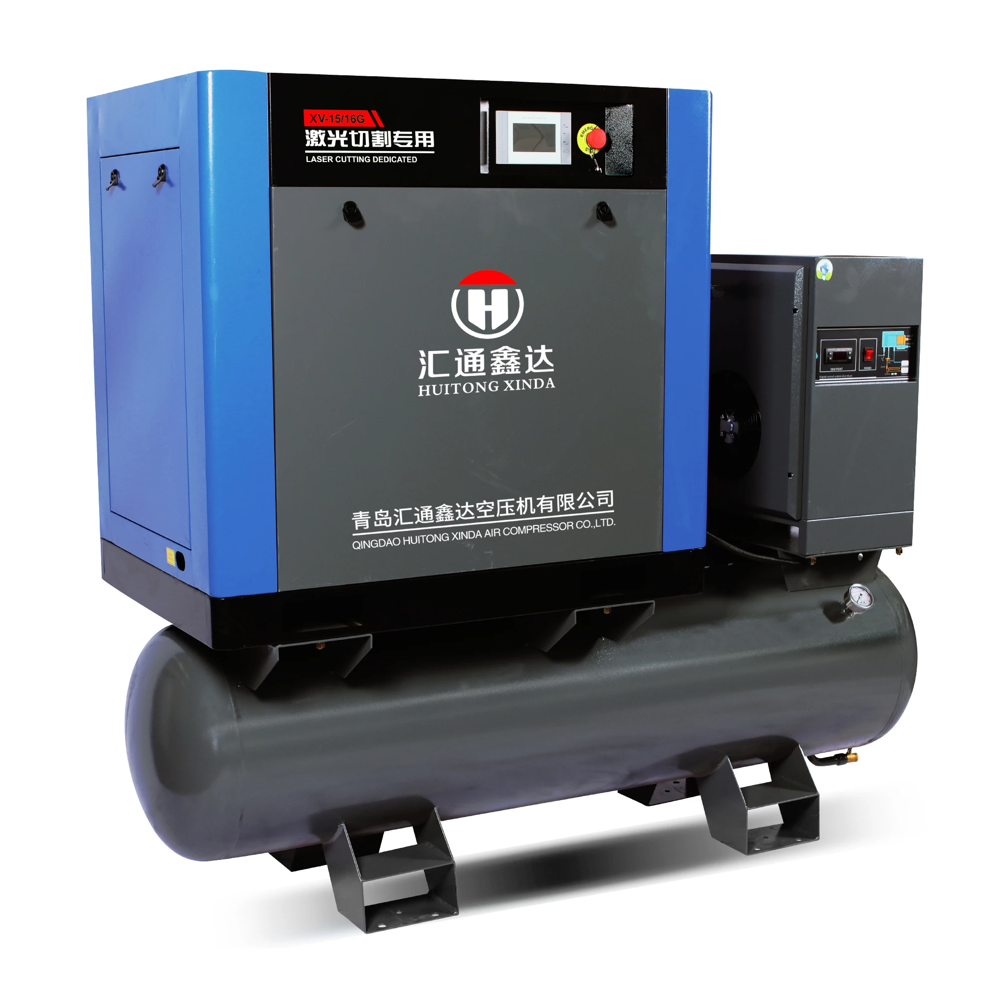 1.5KW 2HP 60L 3-Cylinder Portable Air Compressor, Industrial Pump For Car Painting