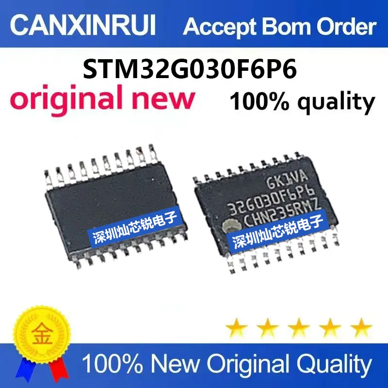 (5-100pieces)Brand new original STM32G030F6P6 SMD TSSOP20 microcontroller chip