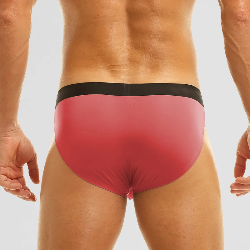 

Men's underwear: Ice silk seamless, ultra-thin, summer breathable, triangular inner waistband, transparent short underpants