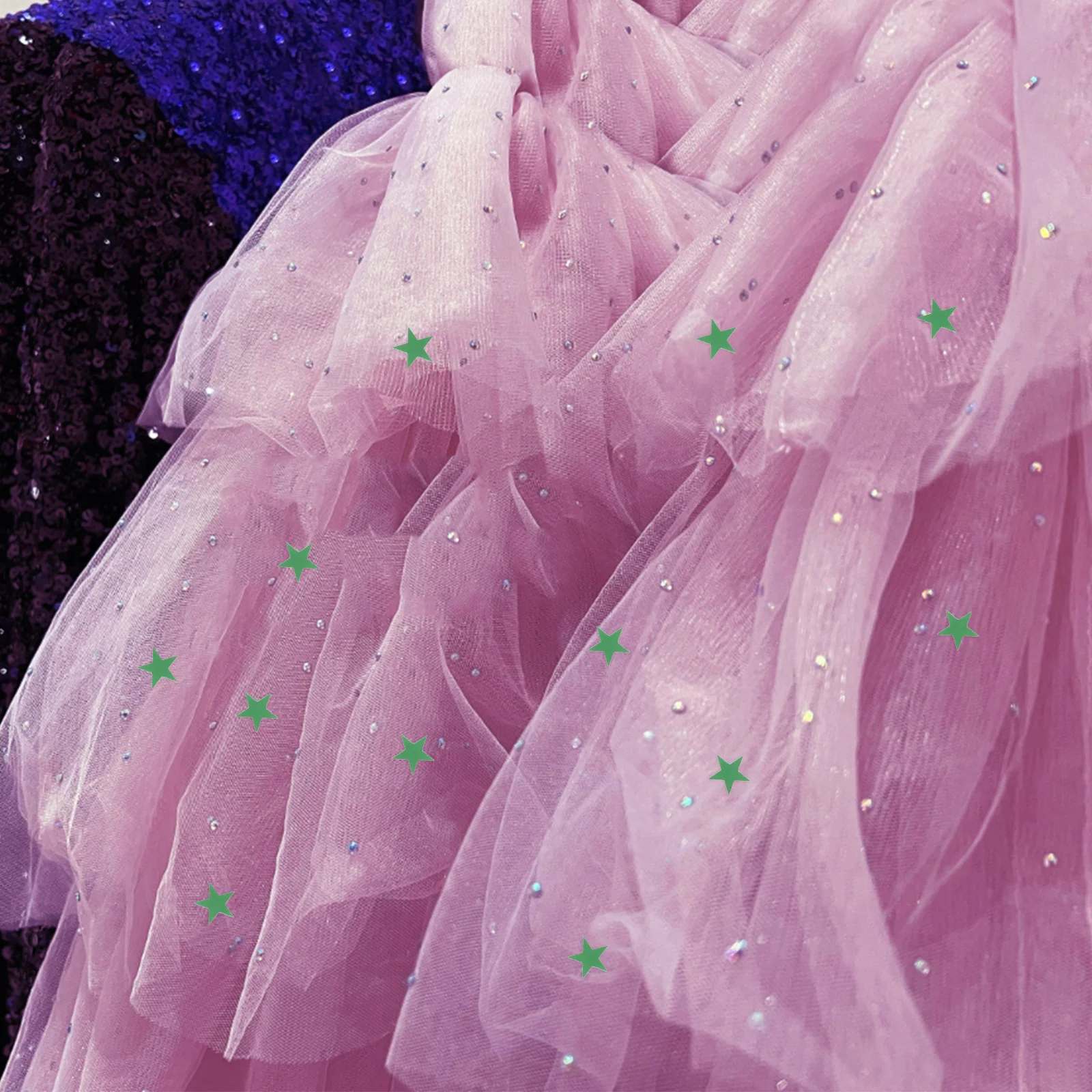 

1 Bag Star Shaped Confetti Pvc Foil Glitter Table Scatter For Christmas Wedding Grad Party Decoration Supplies Green Mini Stars