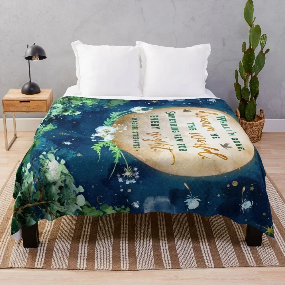 

Dream me the world Throw Blanket for sofa Flannels Blankets