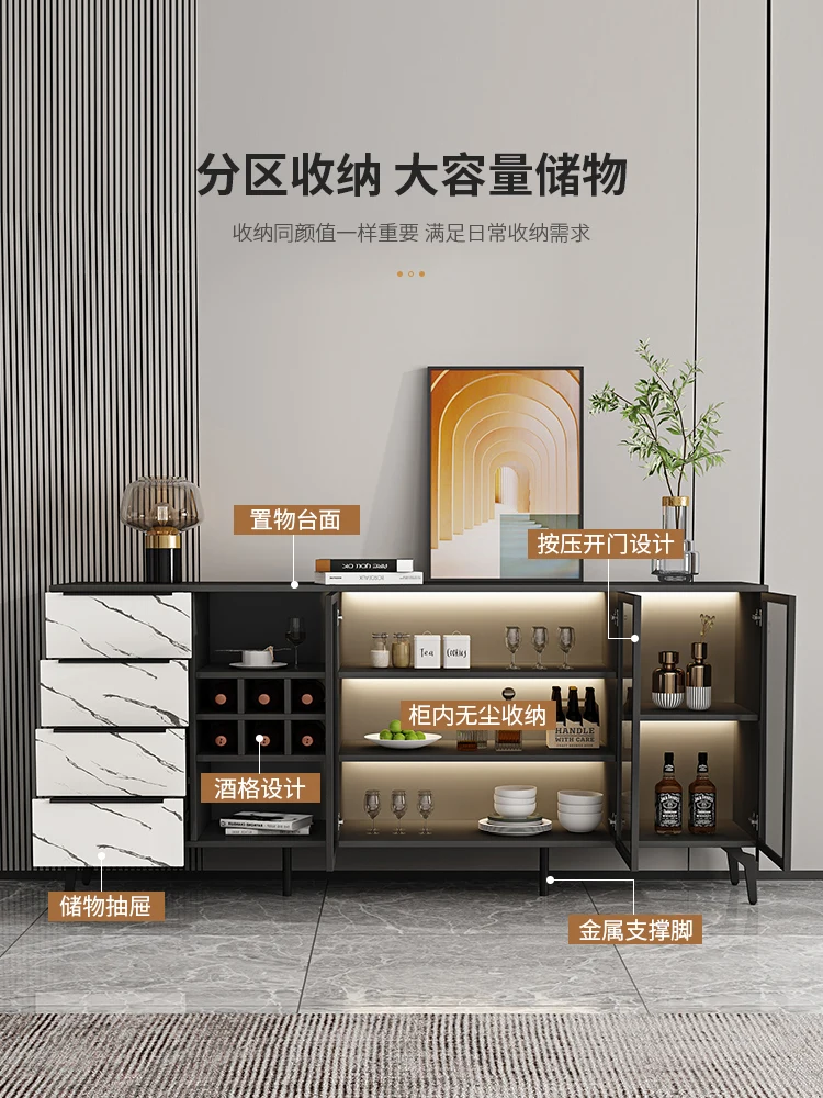 Modern Storage Cabinet Integrated Mini Minimalist Side Italian Wall Locker