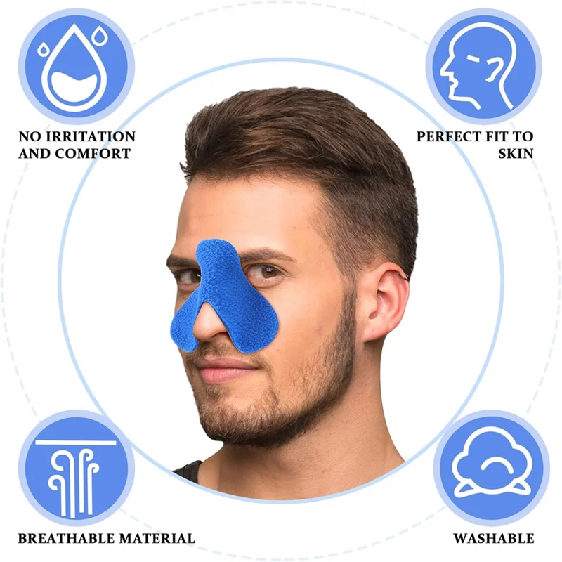 A69E12 Pack Nose Pads Comfort Nose Pad Can Be Trimmed For Supplies Comfortable Nasal Guard Sleep Mask Liners