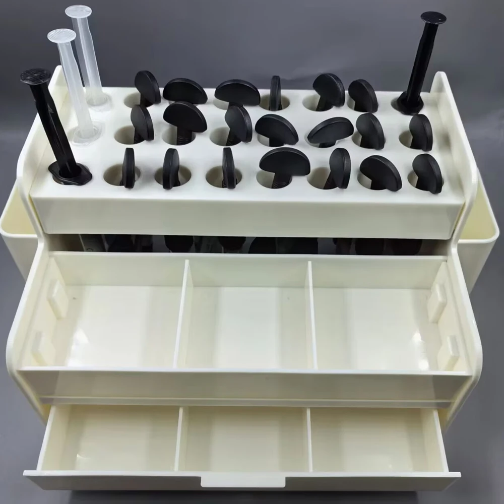 Dental Resin Composite Storage Holder for Composite Syringes & Accessories Organizer Oral Material Storage Applicator