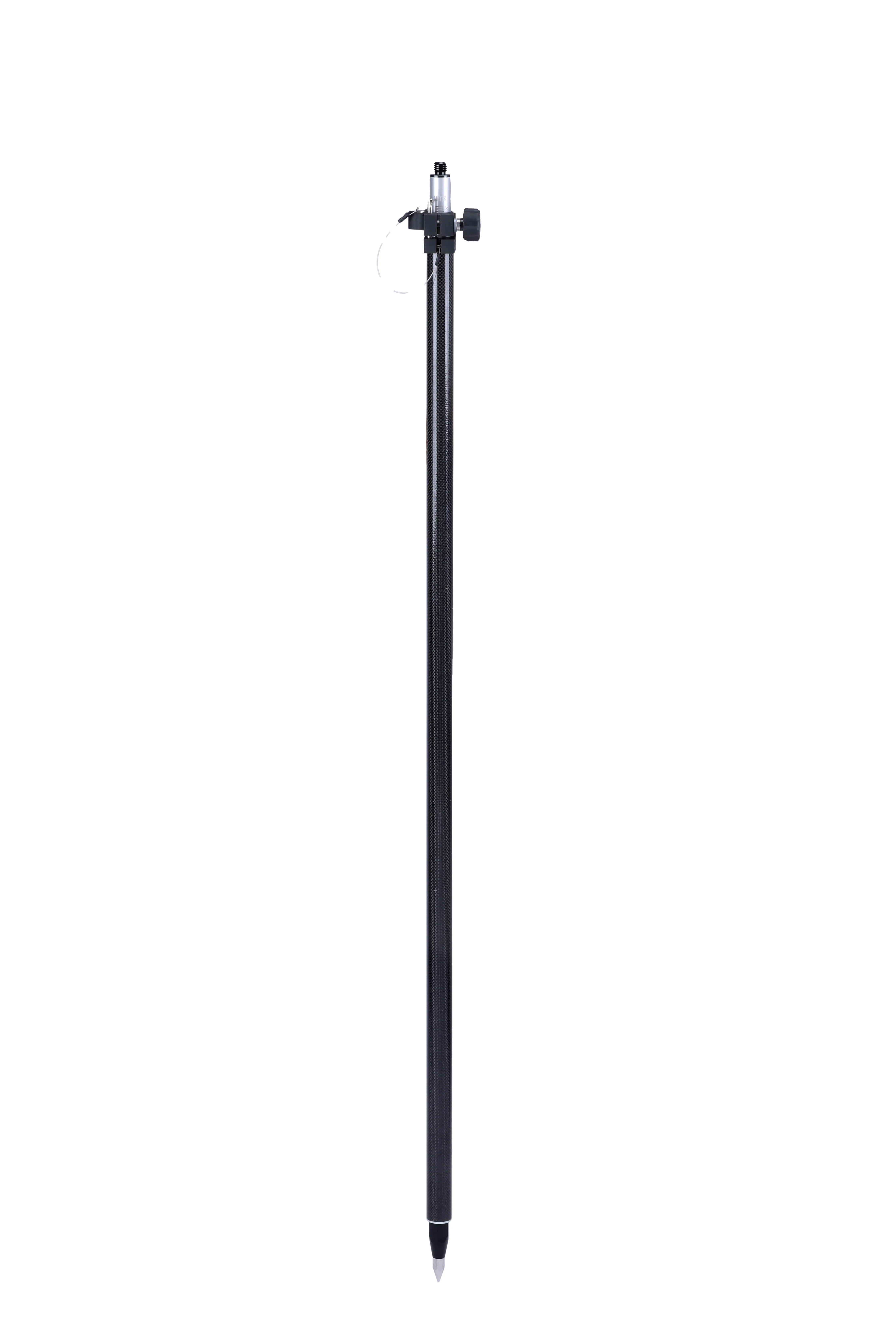 2 Sections Extended to 2.5m Telescopic GPS Carbon Fiber Rod Survey Pole for GPS RTK GNSS Telescopic Rover Pole