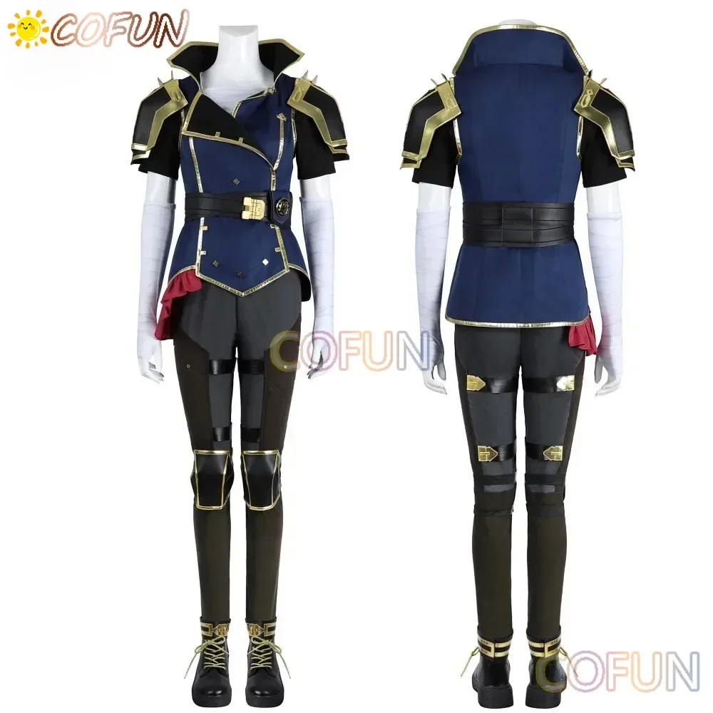 

[Customized] Vi Cosplay Costume Woman Game Legends 2 Suit LOL Outfit Arcane Vi Costumes with Accessories Full Set
