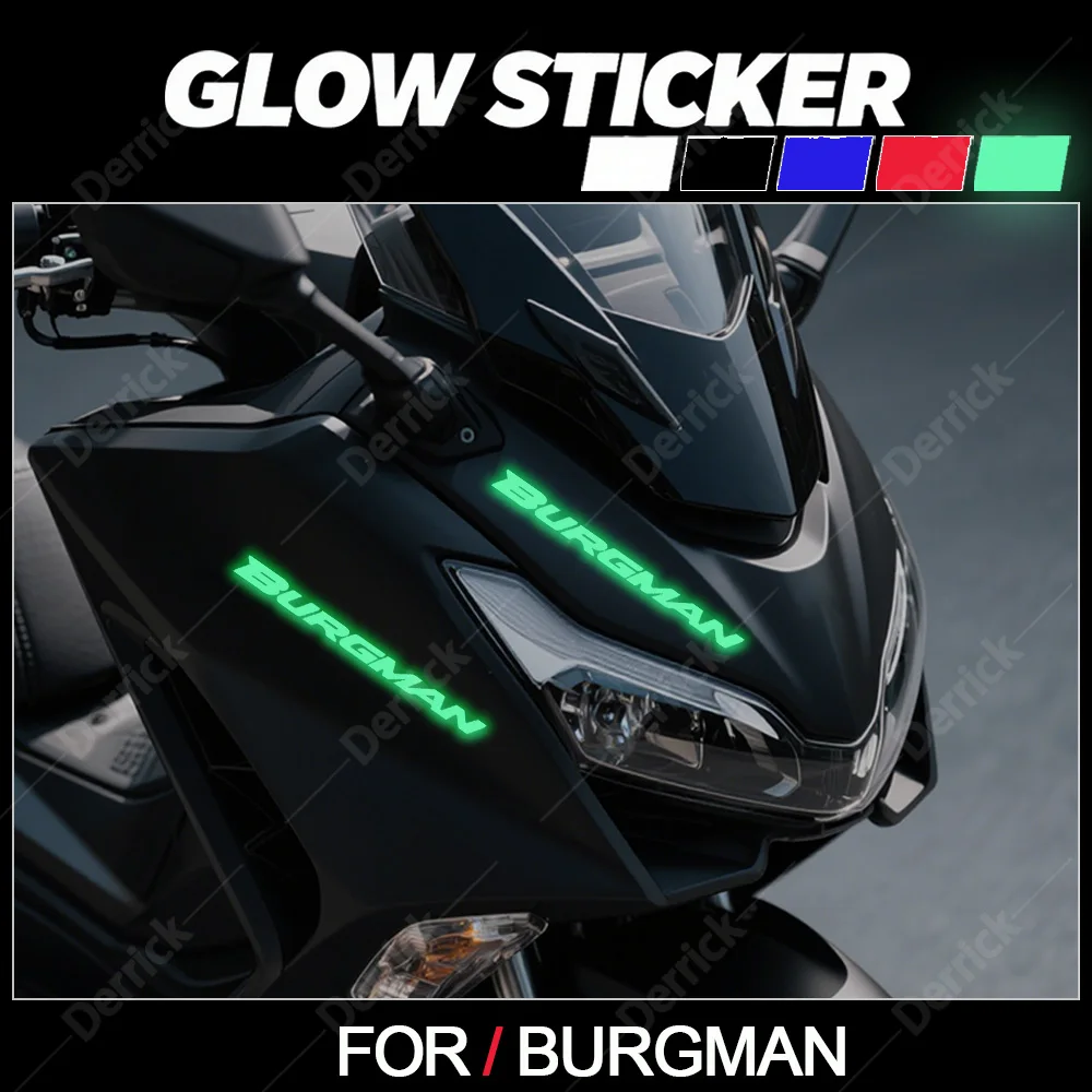 

Светящиеся наклейки для мотоцикла, светоотражающая наклейка на амортизатор топливного бака для SUZUKI BURGMAN 125 200, аксессуары 2000-2021