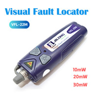 JILONG Mini Visual Fault Locator 10/20/30mw VFL Fiber Optic Red LED Lights Pen Type Visual Fault Locator Laser Pen Fiber Fault
