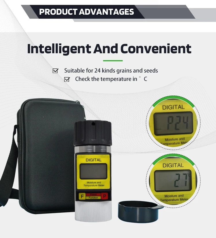 SKZ111B-2A Handheld Coffee Bean Cocoa Bean Corn Code Type 24 Kinds  Moisture Meter Analyzer for Grain Storage
