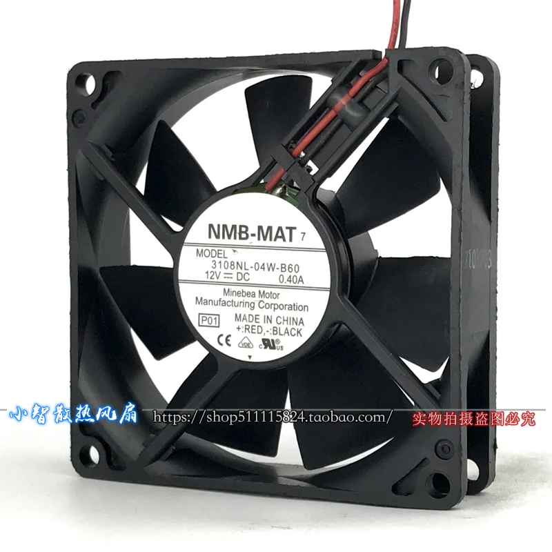 ORIGINAL 3108NL-04W-B60 12V 0.40A 8020 80*80*20mm NEW COOLING FAN RADIATOR