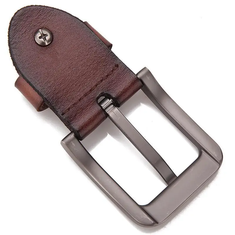 New Pin Belt Buckle Men\'s Metal Clip Buckle DIY Leather Craft Jeans Accessories Supply for 3.8cm-4cm Wide Belt Buckle