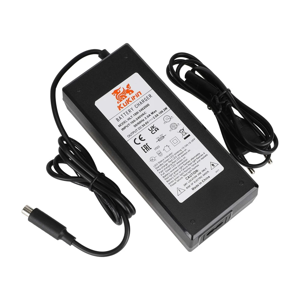 

Для электрического скутера Kugoo Kukirin G2Pro/G2Max, оригинальное зарядное устройство Xiaomi 54,6 В, 2 А (европейский стандарт) с сертификацией