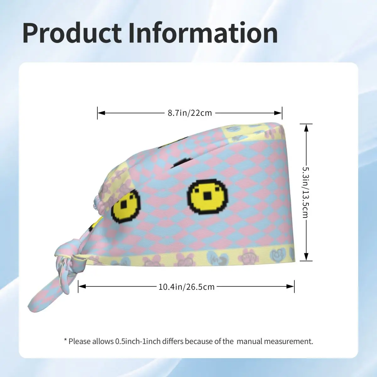 커스텀 다마고치 만화 의료진 스크럽 모자 유니섹스 의사 간호사 수술용 캡 스크럽 캡