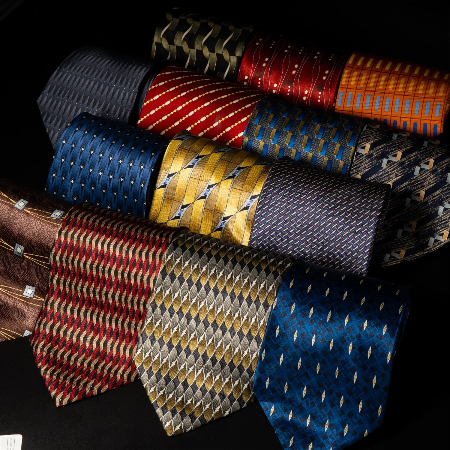 Premium 100% Real Silk Necktie Men 10cm Luxury Printed Pattern Gentleman Formal Dress Tie For Business Office Wedding Banquet