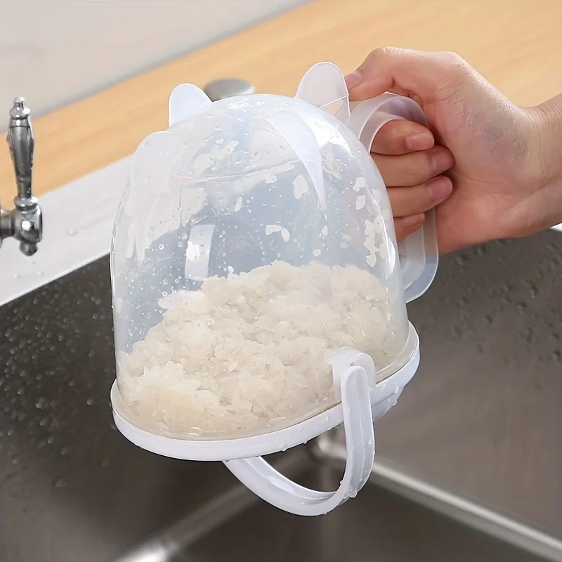 1/2pc Portable Creative Quick Wash The Washing Rice Device Rice of Multifunctional Plastic Washer Rice Washing Kitchen Tools