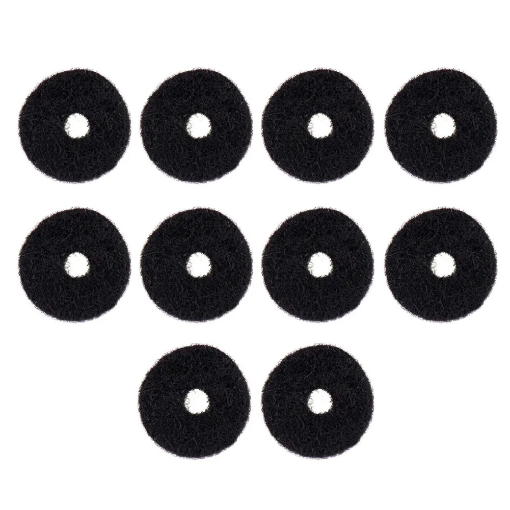 

10Pcs Felt Washers For Guitar Strap Buttons Strap Pins Black/White Colors For Optional Guitar Parts Accessories