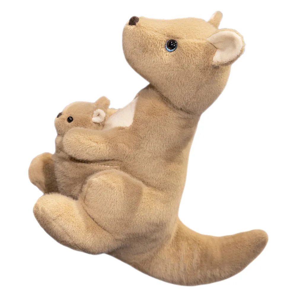 

Kangaroo Stuffed Animal High Realism Soft Touch Comfortable Safe Ideal for Bedtime Imaginative Play Gift