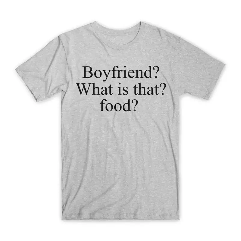 Футболка Boyfriend What is That Food из хлопка премиум-класса с круглым вырезом, забавная, НОВАЯ