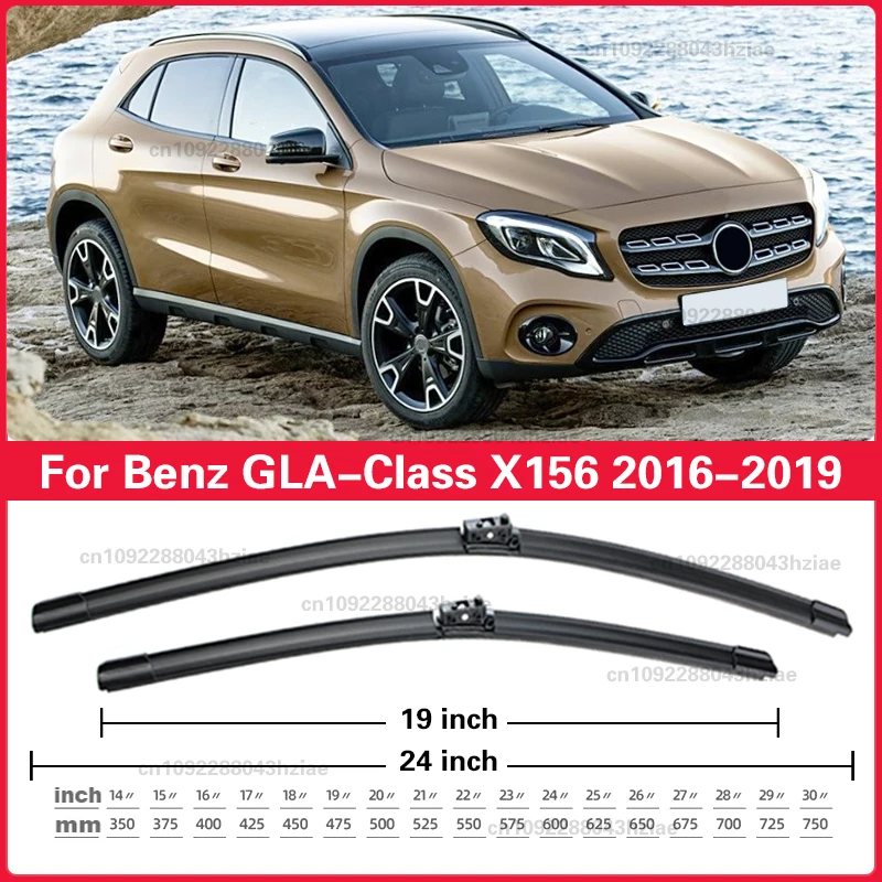 Escobillas de limpiaparabrisas delanteras de coche para Mercedes Benz GLA 2016 2017 2018 2019 X156 accesorios de parabrisas GLA 200 250 180 220 45