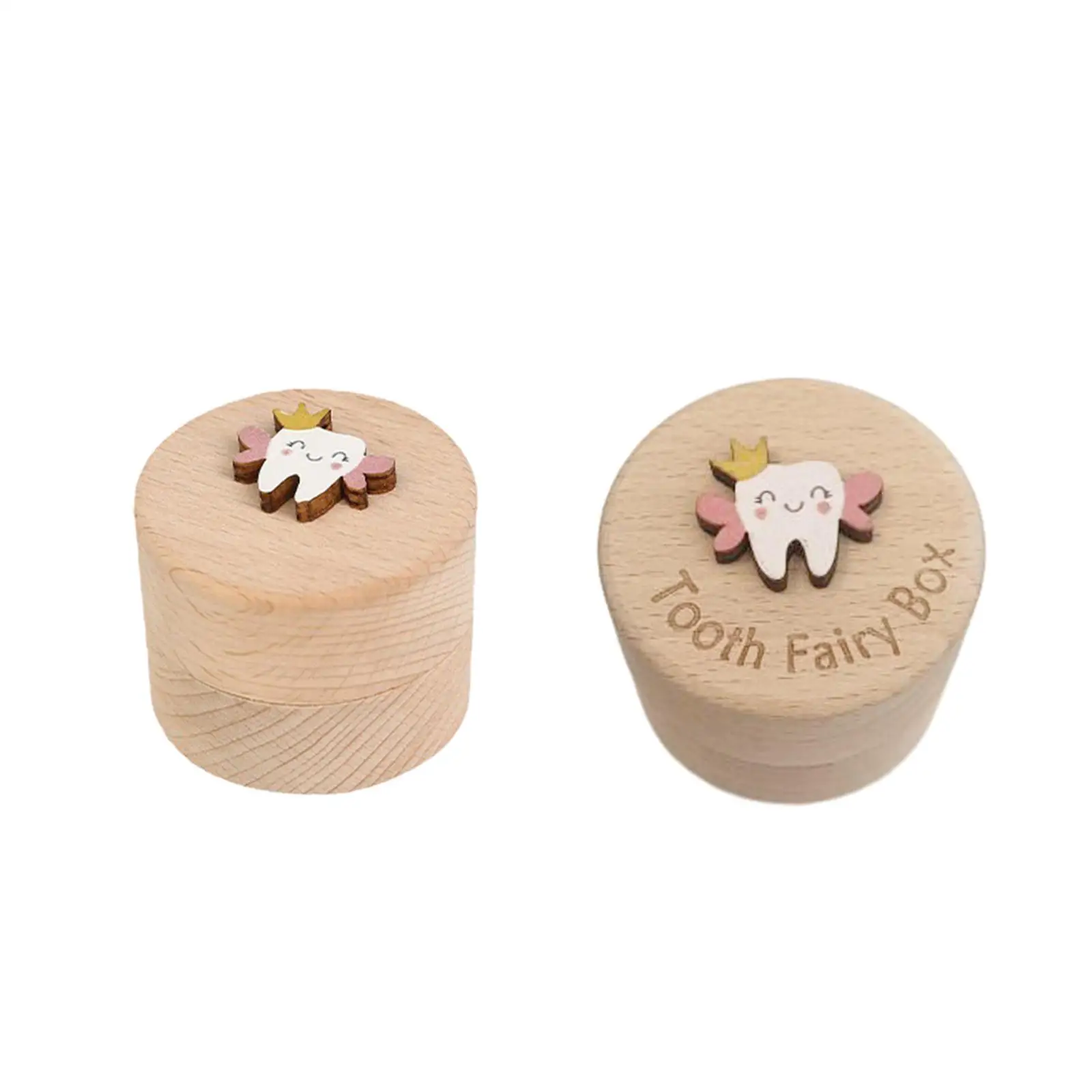 First Collection Memorial Box Portable Fetal Hair Tooth Fairy Box Tooth Container Case for Birthday Gift Baby Shower Children