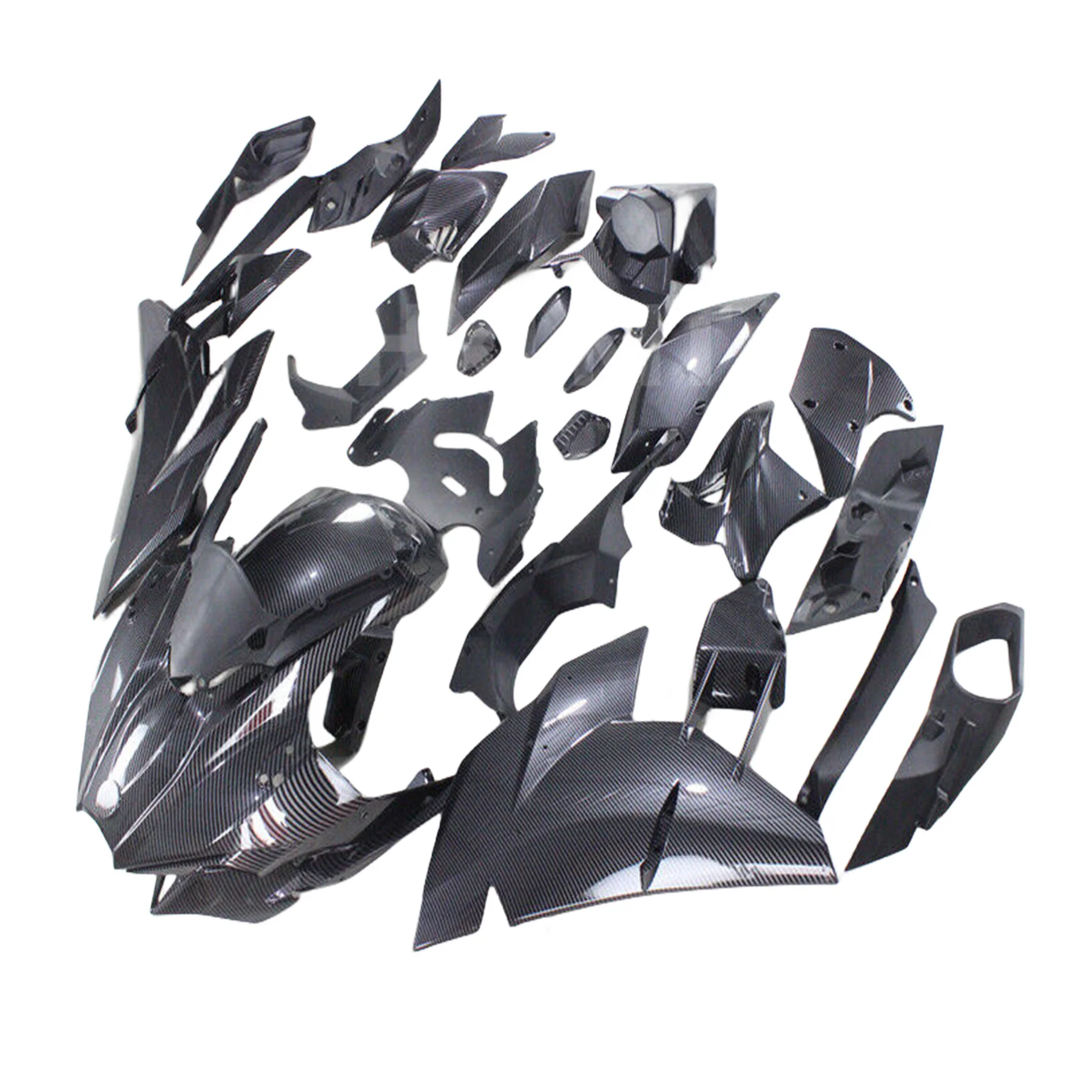 

For KAWASAKI NINJA H2 H2R 2015-2023 Carbon Fiber Body & Frame Covers Full Fairing Kit Motorcycle Accessories Twill Gloss