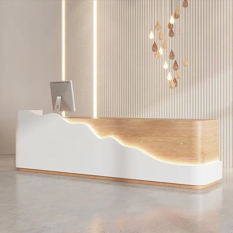 

&c Heathcare Hospital Front Desk Receptionist Table Beauty Clinic Salon Dental Medical Reception Desk