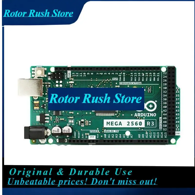 RoRuSOriginal Arduino Motherboard MEGA 2560 R3 Development Board Single-chip Microcomputer Controller 