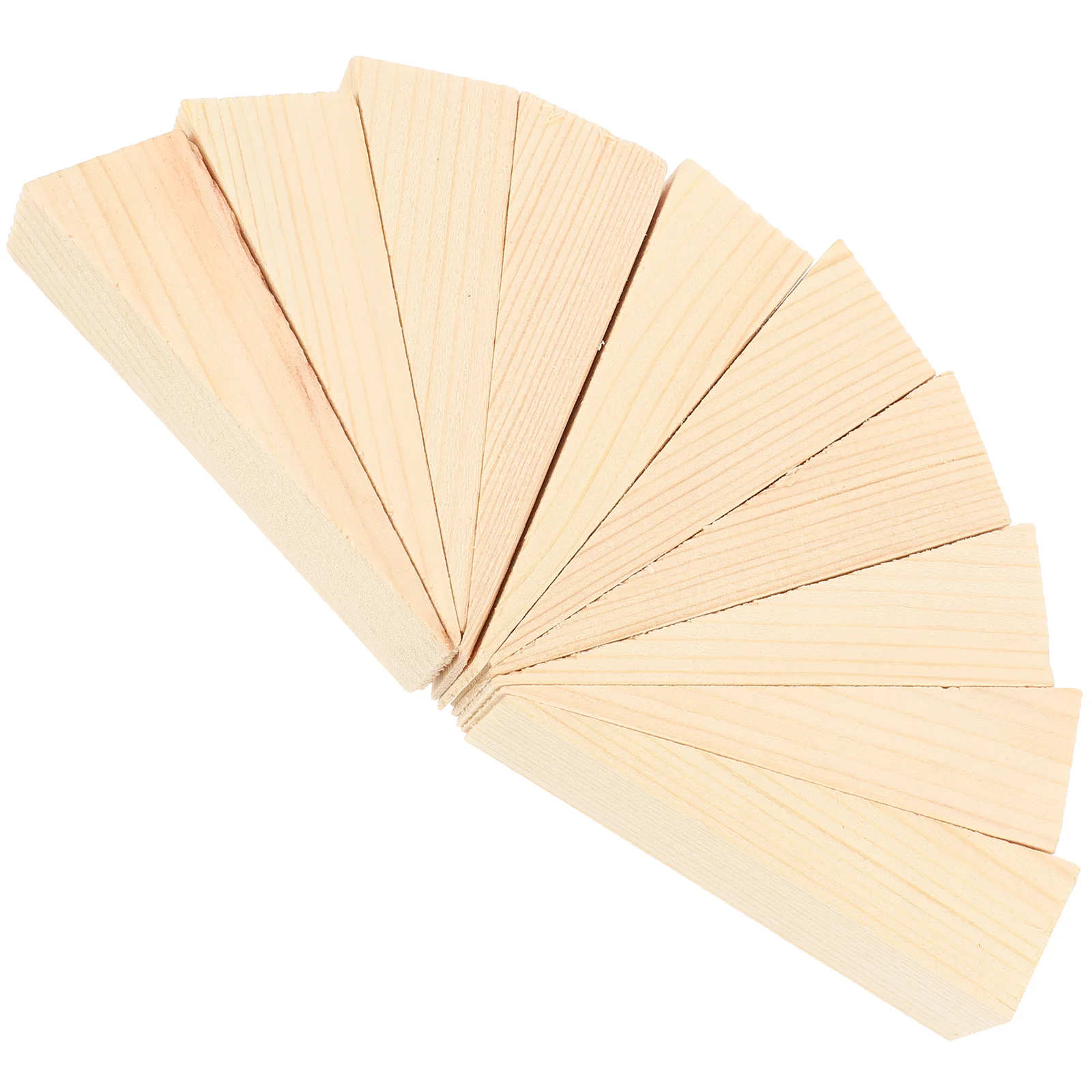 10 Pcs Triangular Wooden Wedge Concrete Floor Door Stopper Alarm No Punching Tile Adorn Mute Stoppers