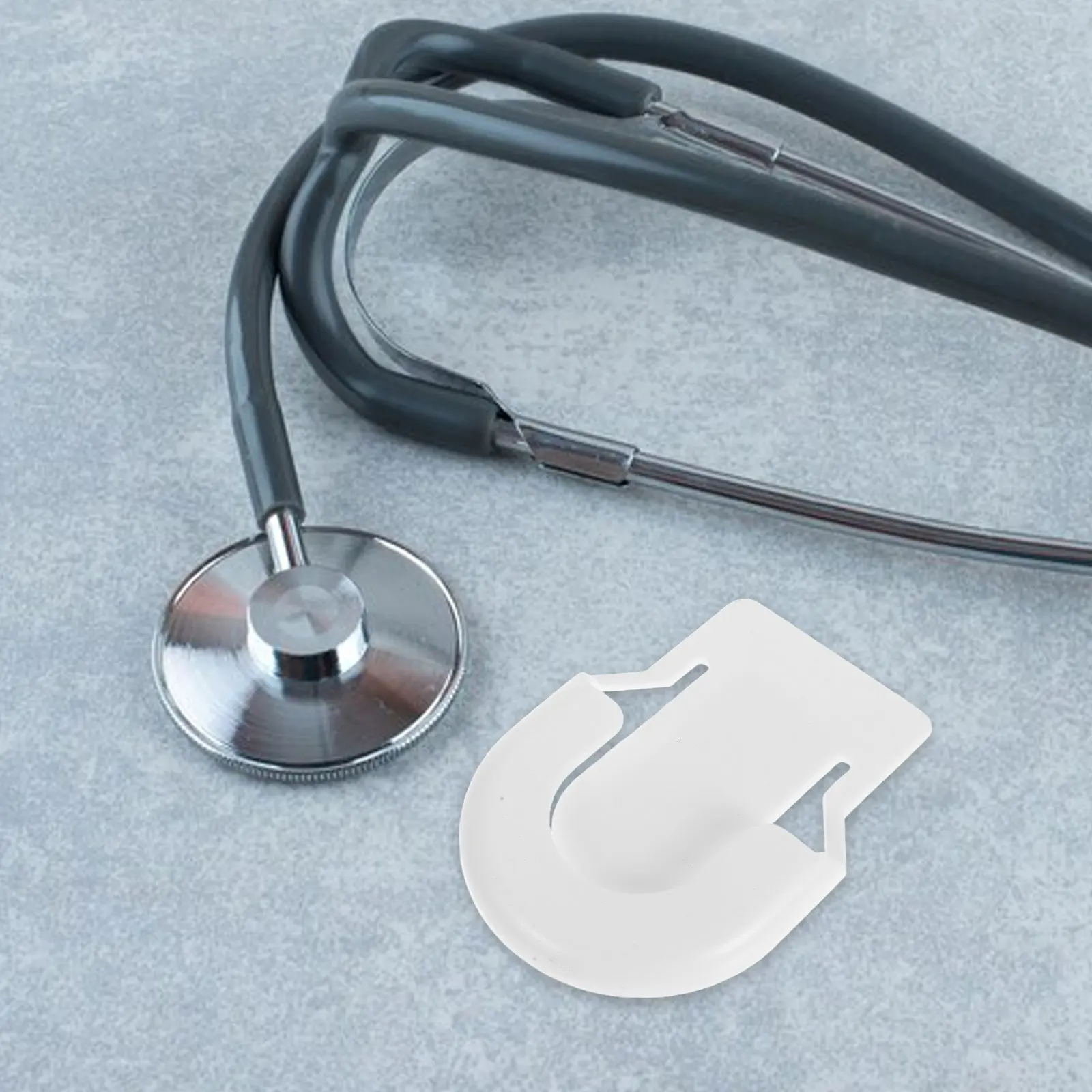 Stethoscope Holder Hooks 2 Pack Adhesive Reusable Replacement Buckles for Medical Workstation Storage
