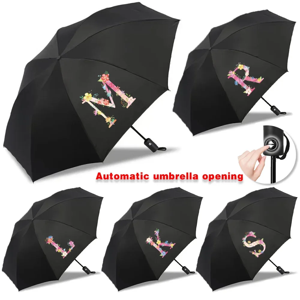 

Foldable Umbrella UV Protection Automatic Umbrellas Sun and Rain High Aesthetic Value Travel Essentials Portable Folding Pink