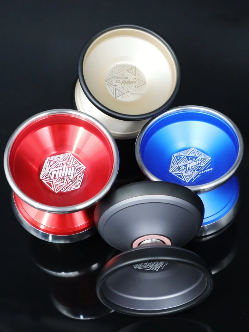 

July Alpha Sapphire 7075 ring carrier Yo-Yo Professional Game Special Metal Yo-Yo 1A