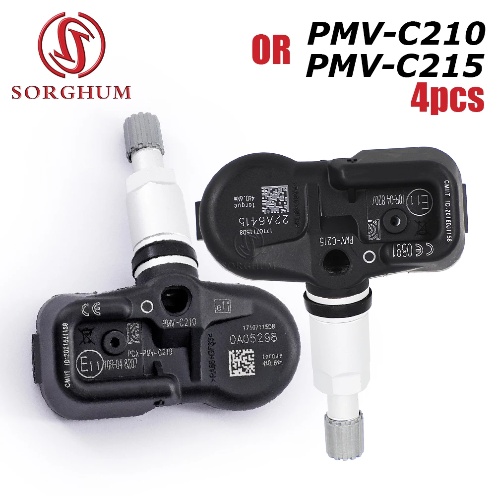 

4pcs 433MHz PMV-C210 PMV-C215 TPMS Sensor Tire Pressure For Toyota RAV4 Verso Auris Yaris Corolla Hilux For Lexus ES GX LC LS LX