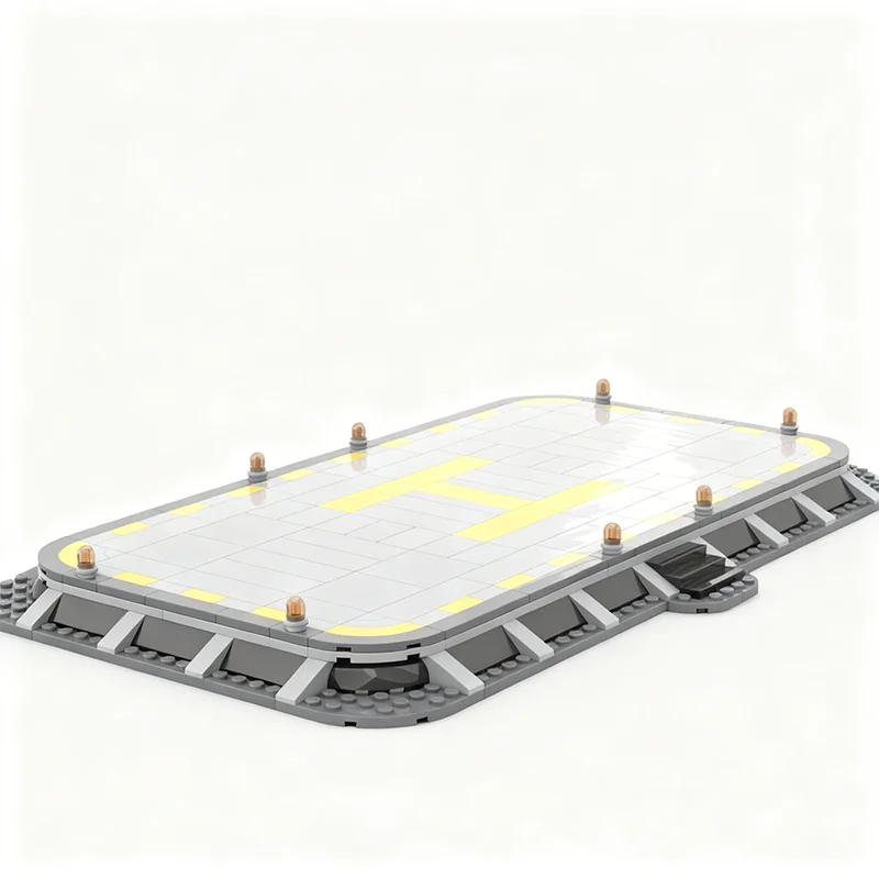 321pcs MOC Icons Cormorant Landing Pad Model Building Blocks Christmas Gift Architecture Toy DIY Education Birthday Creative