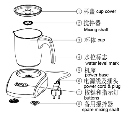 Professioneller elektrischer Milchaufschäumer mit SS-Gehäuse, Schaummaschine für den Heimgebrauch für Cappuccino, Latte, Schokolade, automatischer Milchmischer
