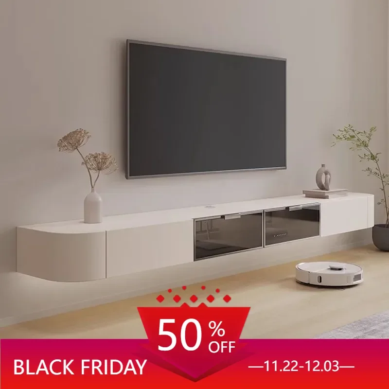 Italian Modern Tv Stand Wall Mount Floating Hotel Luxury Storage Nordic Tv Cabinet Living Room Meuble Tv Suspendu Home Furniture