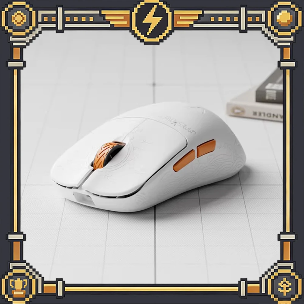 Jamesdonkey RSR7 Gaming Mouse PAW3950 E-sport Sensor Carbon Fibre Mouse 43g Three Mods 8KHZ Nano 8K Receiver Not Easily Deformed