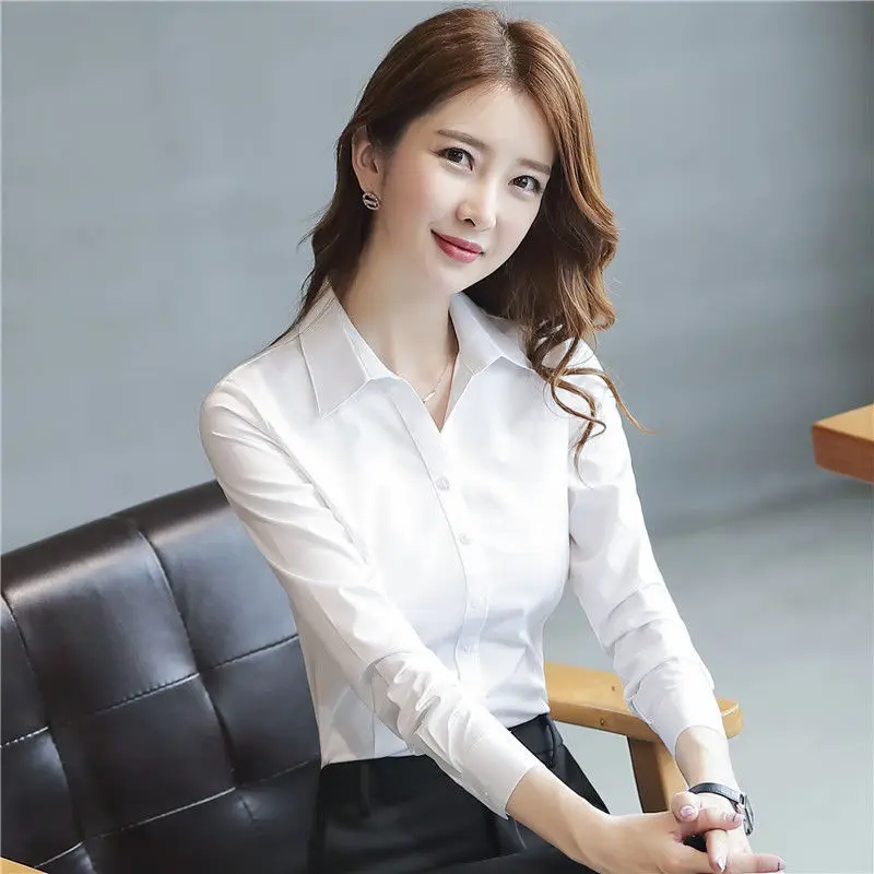 

Long Sleeve Shirts Womens Retro Plaid Button-Up Blouses Decorative Pockets Turned-Up Collar Spring Minimalist Outfits