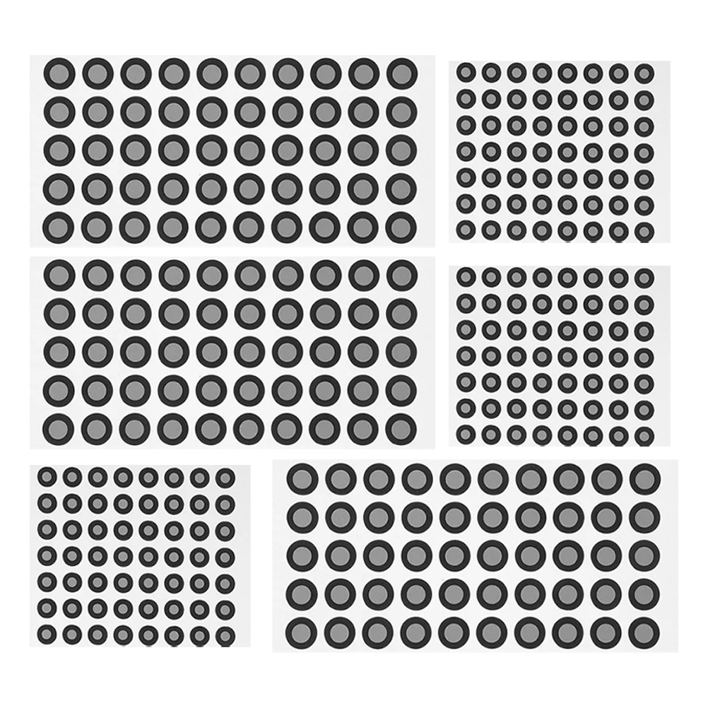 6 Sheets Reflective Marking Points Scanning Reflection Markers Film 3d Marker/dots