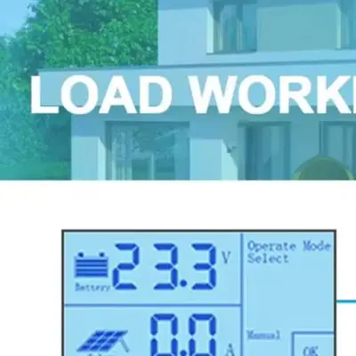12V 24V 36V 48V Controller 60A, 80A, 100A optional 100A Solar Controller Automatic Voltage Identification LCD for crystal