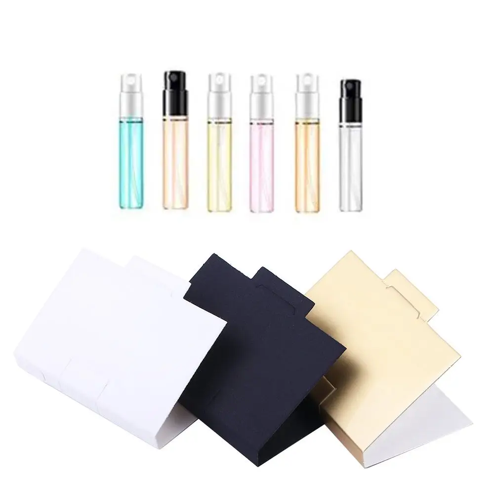 10Pcs/set Sample Scented Mini Refillable Bottle Spray Bottle Package Dropper Bottle Test Tube Bottle Perfume Bottle Paper Card